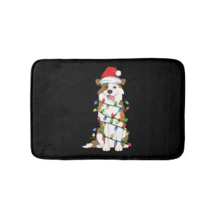 Australian Shepherd kerstboom Light Aussie Xm Badmat