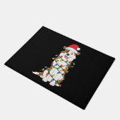 Australian Shepherd kerstboom Light Aussie Xm Deurmat (Schuin)