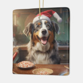 Australian Shepherd Kerstkoekjes Vakantie Keramisch Ornament (Links)
