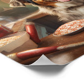 Australian Shepherd Kerstkoekjes Vakantie Poster (Hoek)