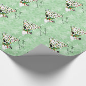 Australian Shepherd Kerstmis met Snowman Cadeaupapier (Hoek)