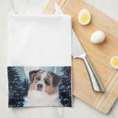 Australian Shepherd Kitchen Towel Theedoek (Quarter Fold)