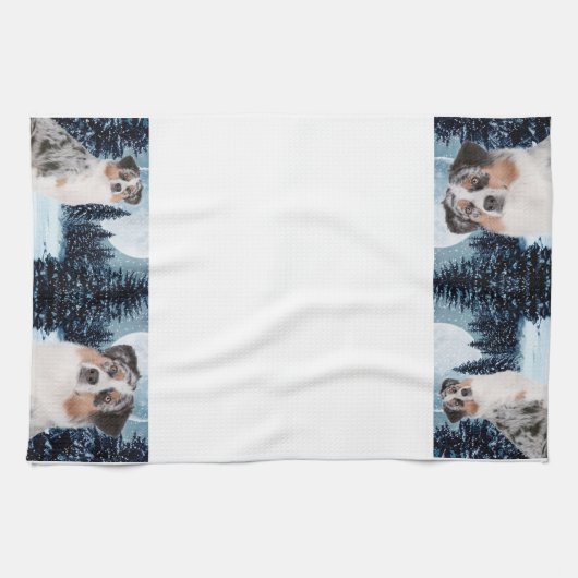 Australian Shepherd Kitchen Towel Theedoek (Horizontaal)