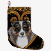 Australian Shepherd Kleine Kerstsok (Voorkant)