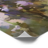 Australian Shepherd kleurrijke waterverf kunstwerk Poster (Hoek)