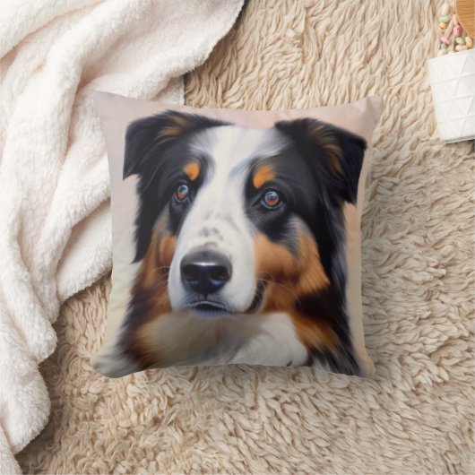 Australian Shepherd Kopf - Kussen (Deken)