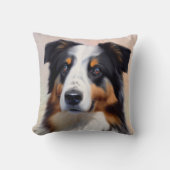 Australian Shepherd Kopf - Kussen (Voorkant)