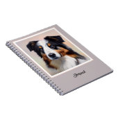 Australian Shepherd Kopf -  Notitieboek (Rechterzijde)