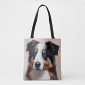 Australian Shepherd Kopf - Tote Bag (Voorkant)