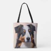 Australian Shepherd Kopf - Tote Bag (Achterkant)