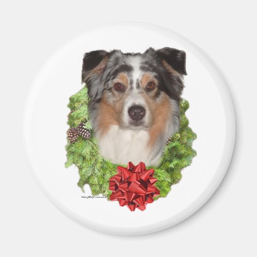 Australian Shepherd krans - Magneet (Voorkant)
