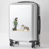 Australian Shepherd - Kudden Sticker (Koffer)