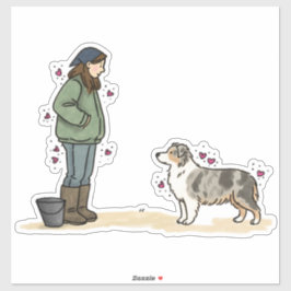 Australian Shepherd - Kudden Sticker