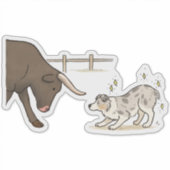Australian Shepherd - Kudden Sticker (Voorkant)