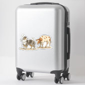 Australian Shepherd - Kudden Sticker (Koffer)