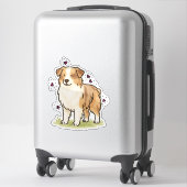 Australian Shepherd - Kudden Sticker (Koffer)