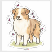 Australian Shepherd - Kudden Sticker (Vel)