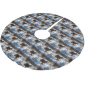 Australian Shepherd Laat Het Sneeuw Kerstmis Kerstboom Rok (Gekanteld)