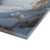 Australian Shepherd Laat Het Sneeuw Kerstmis Snijplank (Hoek)