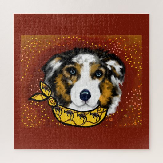 AUSTRALIAN SHEPHERD LEGPUZZEL (Verticaal)