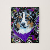 AUSTRALIAN SHEPHERD LEGPUZZEL (Verticaal)