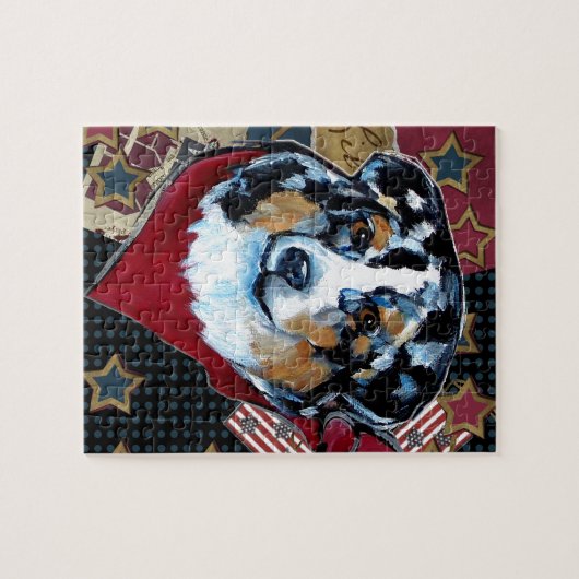 AUSTRALIAN SHEPHERD LEGPUZZEL (Horizontaal)