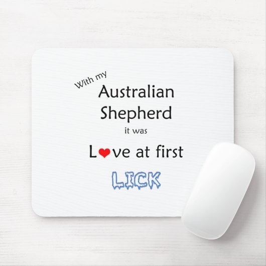 Australian Shepherd Lick Design Muismat (Met muis)