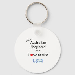 Australian Shepherd Lick Design Sleutelhanger