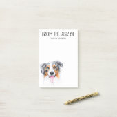 Australian Shepherd liefhebber Post-it® Notes (Op bureau)
