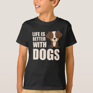 Australian Shepherd Life is beter bij honden T-shirt