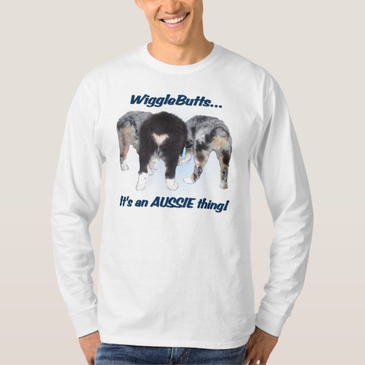 Australian Shepherd Long Slapes Shirt (Voorkant)