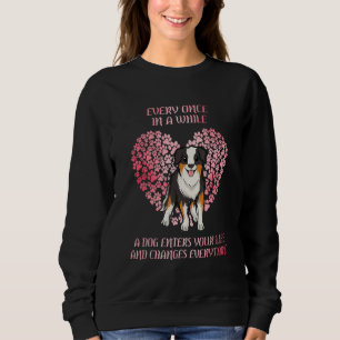 Australian Shepherd Love with Hearts Aussie Dog Trui