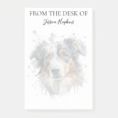 Australian Shepherd Lover Monogrammed Dog Post-it® Notes (Voorkant)