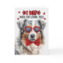 Australian Shepherd Made for love you Valentijn