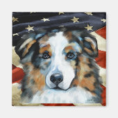 Australian Shepherd Magneet (Voorkant)
