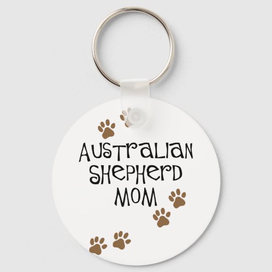 Australian Shepherd mama Sleutelhanger (Voorkant)