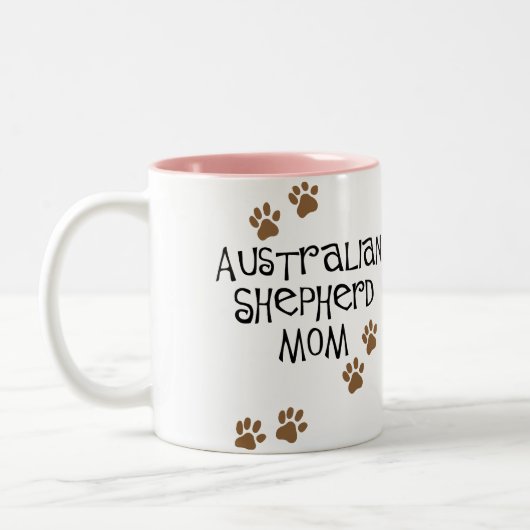 Australian Shepherd mama Tweekleurige Koffiemok (Links)