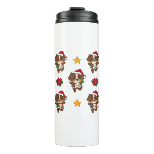 Australian Shepherd Merry Christmas Winter Dogs CH Thermosbeker