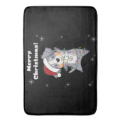 Australian Shepherd Merry Winter Badmat (Voorkant Verticaal)