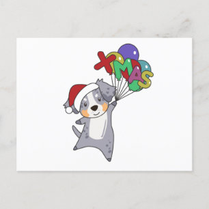 Australian Shepherd Merry Winter Briefkaart
