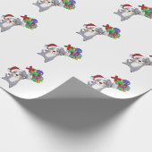 Australian Shepherd Merry Winter Cadeaupapier (Hoek)