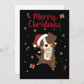 Australian Shepherd Merry Winter Feestdagenkaart (Voorkant / Achterkant)