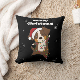 Australian Shepherd Merry Winter Kussen