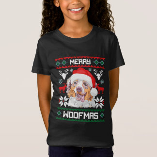 Australian Shepherd Merry Woofmas Dog Christmas T-shirt