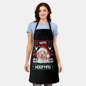 Australian Shepherd Merry Woofmas Kerstmis Schort (Gedragen)