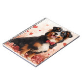 Australian Shepherd met Rozen - Valentijnsdag Notitieboek (Linkerzijde)