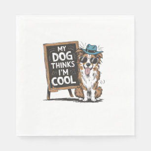 Australian Shepherd Mijn hond denkt dat ik cool be Servet