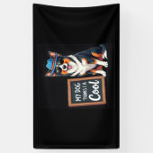 Australian Shepherd Mijn hond denkt dat ik cool be Spandoek (Verticaal)