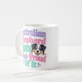 Australian Shepherd Moeder en Trots Koffiemok (Voorkant links)