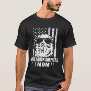 Australian Shepherd Mom Cool Vintage Retro Proud A T-shirt